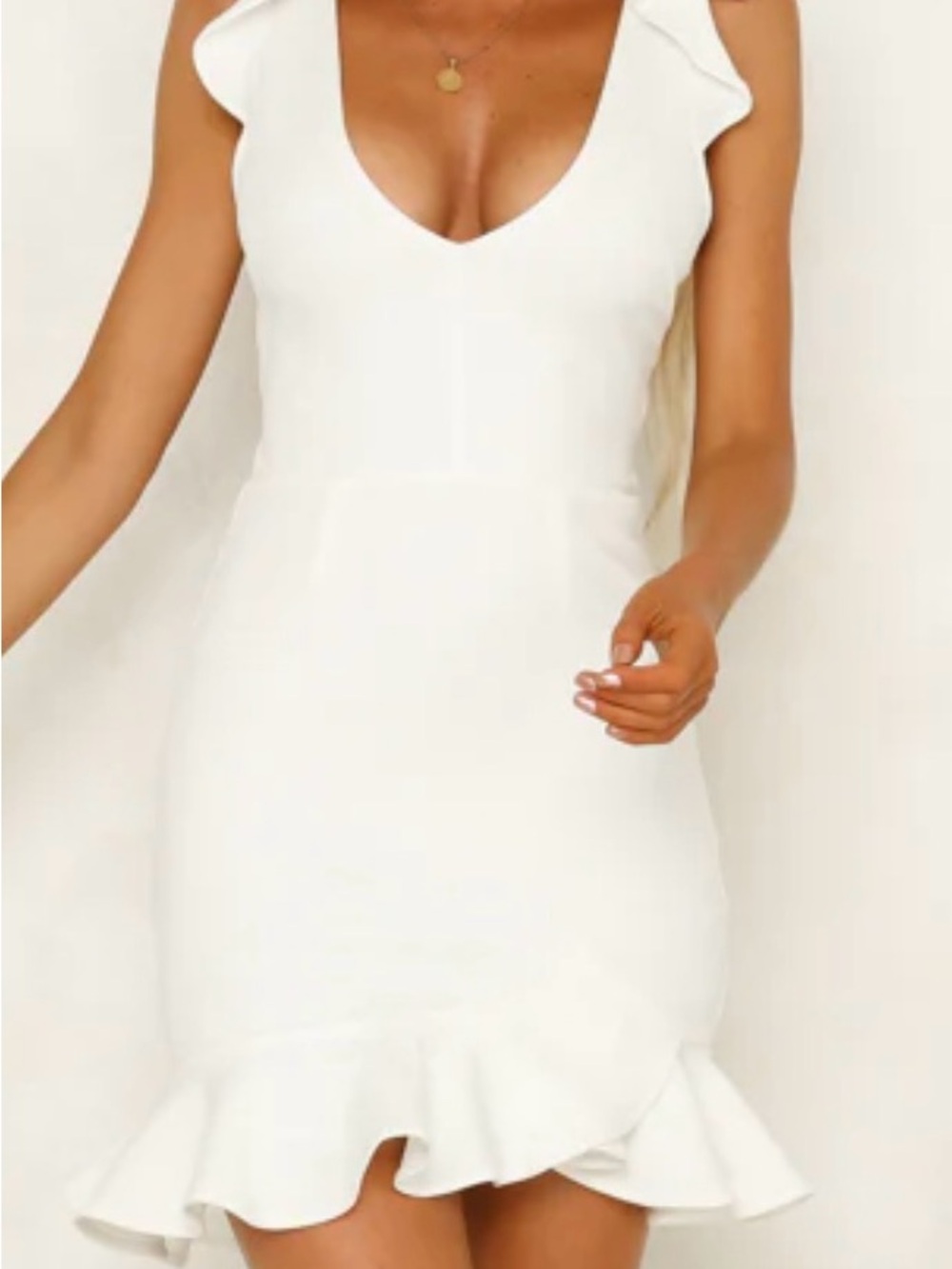 NWT Selfie Leslie Women’s White Dress